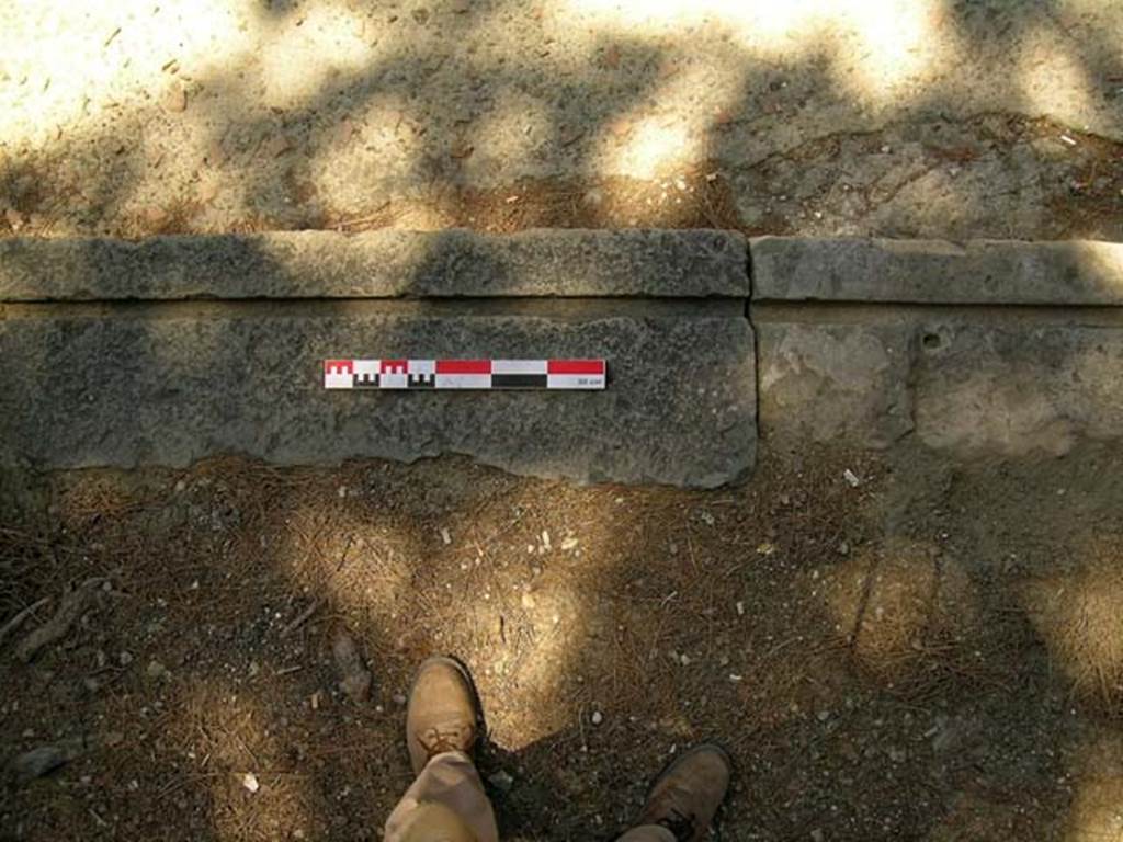 V.34, Herculaneum. May 2006. Looking south across centre of threshold. Photo courtesy of Nicolas Monteix.